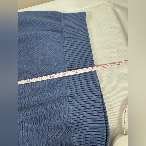 Jos. A. Bank dusty blue V-Neck Sweater vest 100% Pima cotton size XL - Picture 6 of 6